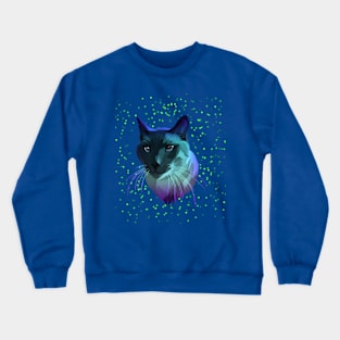 Cute cat colorful Crewneck Sweatshirt